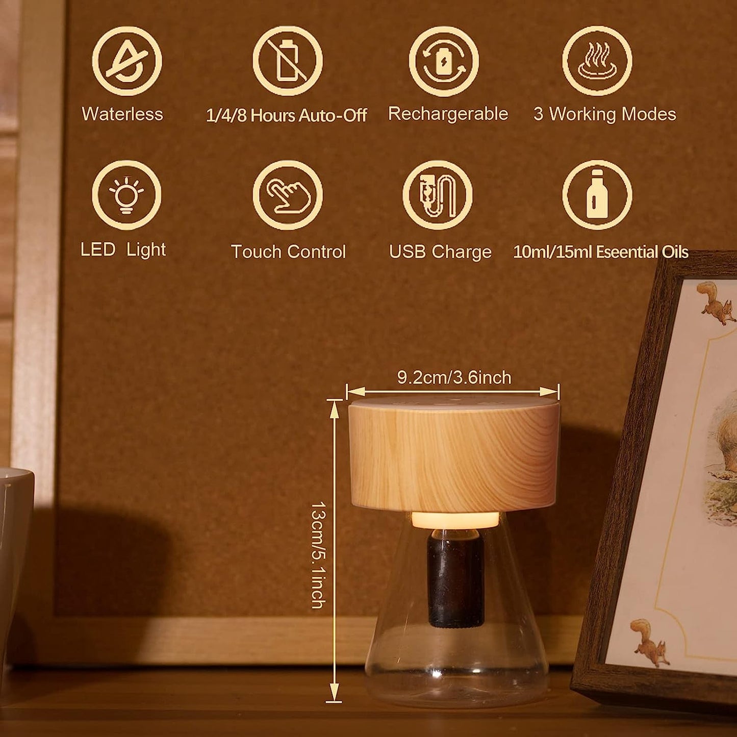 LOXIM Nebulizing Diffuser (Twilight Woodgrain)