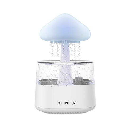Raining Cloud Aromatherapy Diffuser, Rain Cloud Sleep Aid Humidifier,Rain Drop Essential Oil Diffuser With Mushroom Lamp, 7 colors Night Light Cute Humidifier For Bedroom