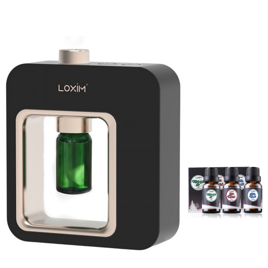 LOXIM Pride Aromatherapy Diffuser & Snow Tales Essential Oil Set Blend