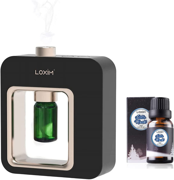 LOXIM Pride Aroma Diffuser Black & Stille Nacht Essential Oil Set Blend 15ml